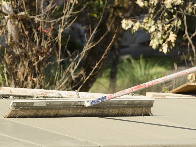 Brushed or Broom Finish Concrete Los Angeles